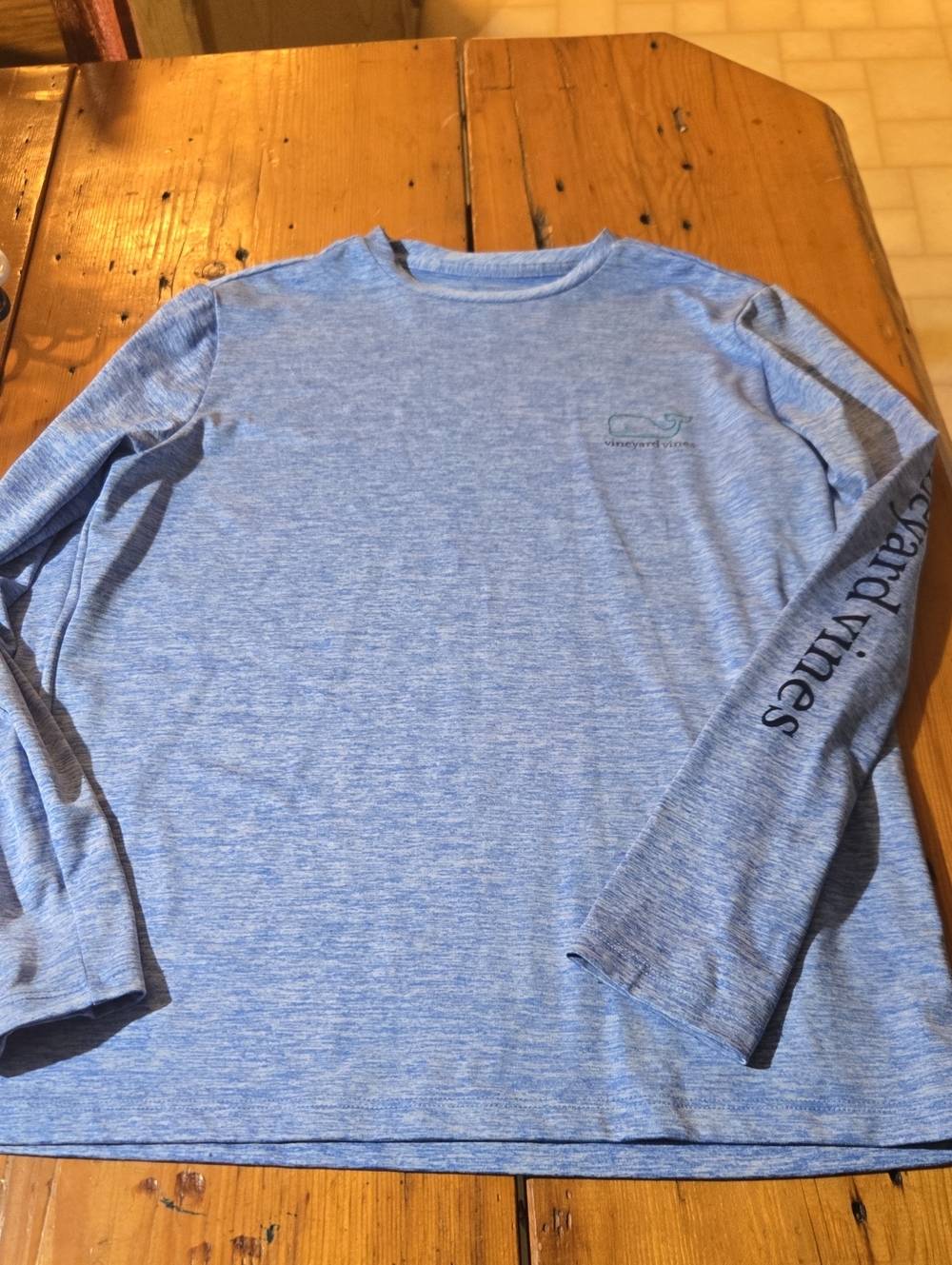 Vineyard Vines Light Blue Long-Sleeve Performance Shirt Sz L